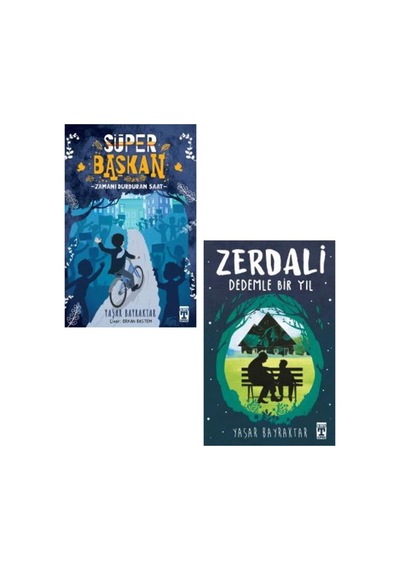 Genç Timaş Yaşar Bayraktar 2 Kitap Set - Süper Başkan - Zerdali Dedemle Bir Yıl