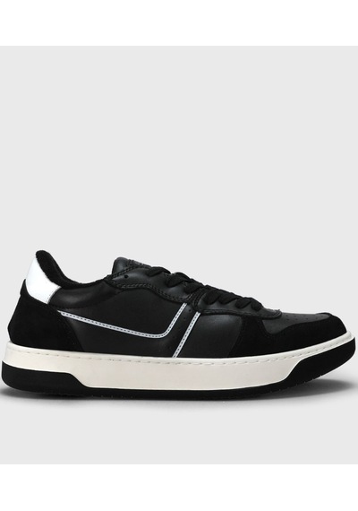 Lufian 112230229 Jack Sneaker Erkek Deri Ayakkabı Siyah