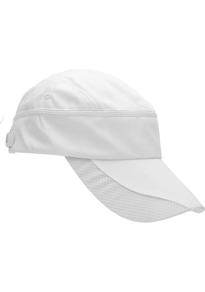 Abarta Unisex Fermuarlı Spor Koşu & Tenis Şapkası -beyaz