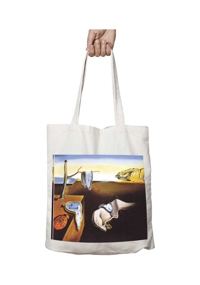 Art Hediye The Persistence Of Memory Belleğin Azmi İki Tarafı Kalıcı Baskılı Yıkanabilir Çanta Çok Renkli