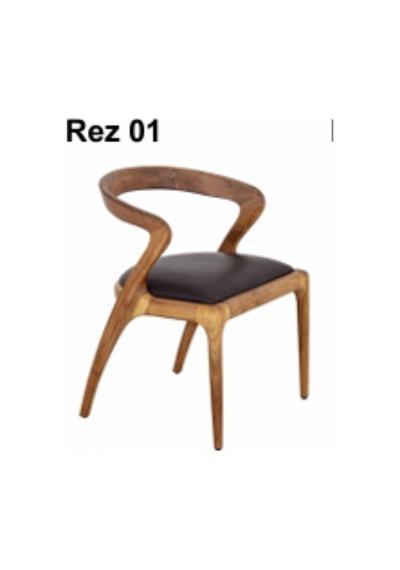 Rez 01 Modern Şık Ergonomik Dayanıklı Konforlu Ahşap Ayaklı Salon Yemek Sandalyesi Modeli Çok Renkli