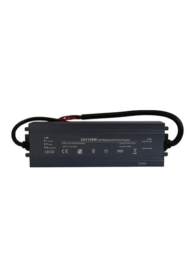 HazarLed 24 Volt 6,3 Amper Ip67 Su Geçirmez Dış Cephe Led Adaptör 150 Watt
