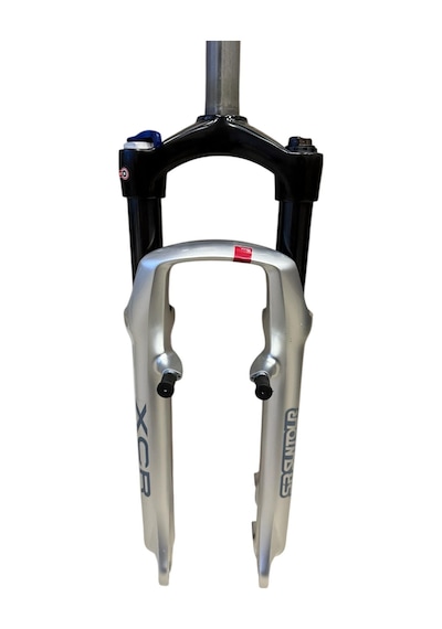 Sr Suntour Xcr 26" Jant Kilitlenebilir Bisiklet Maşası 1-1/8 Qr Amortisörlü Maşa V-fren Disk Fren Gri