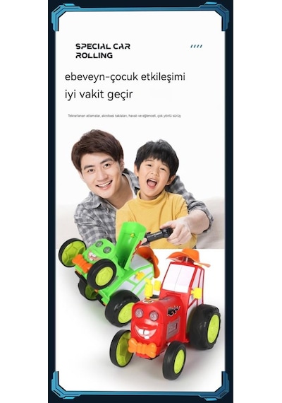 Oyuncak Dans Eden Çılgın Traktör - Kumandalı Çılgın Traktör 2101-a Kırmızı Kırmızı