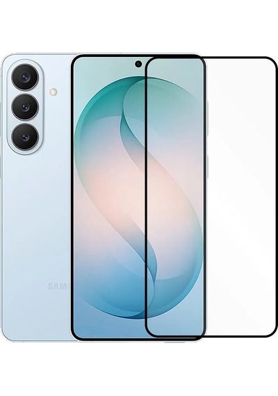 Samsung Galaxy S26 Plus Uyumlu Anti Static Toz Tutmayan Çerçeveli Temperli Ekran Koruyucu Cam