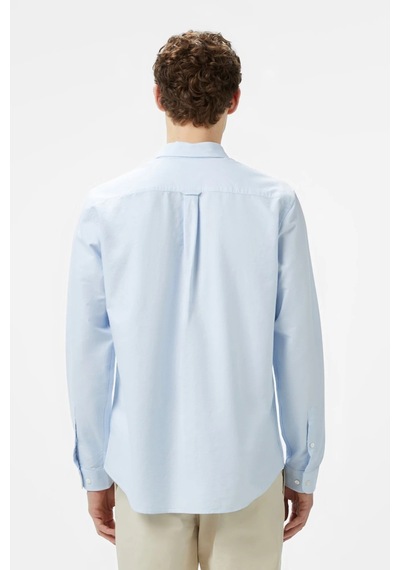 Lacoste Men's Regular Fit Button-down Collar Organic Cotton Shirt Blue Erkek Düğmeli Yaka Organik Pamuk Gömlek Mavi Lacoste Men's Regular Fit Button-down Collar Organic Cotton Shirt Blue Erkek Düğmeli Yaka Organik Pamuk Gömlek Mavi