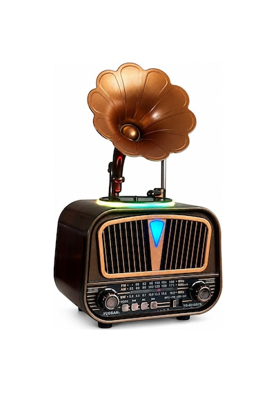 Dexxony Elite 6010bts Güneş Panelli Bluetooth Nostaljik Gramofon Radyo