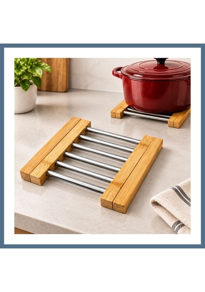 Buradabulabilirsin Ayarlanabilir Metal Nihale Bambu Ayaklı 21-34 Cm Bbz