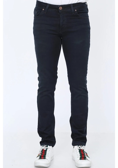 Digital Jeans Örme Hamur Kumaş Dar Kesim Slim Fit Erkek Kot Pa Haki Açık Gri