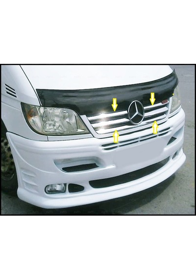 Ebal Otomotiv Mercedes Sprinter W901 Krom Ön Panjur 6 prç. 2003-2006 P. Çelik