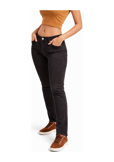 Bıgsıe Kadın Düşük Bel Kanvas Pantolon Bgl-st05641 Kahve