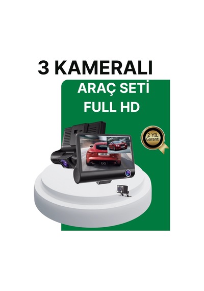 Mey İthalat Gece Görüşü Destekli, 1080p Full Hd Çözünürlüklü Araç İçi Kamera