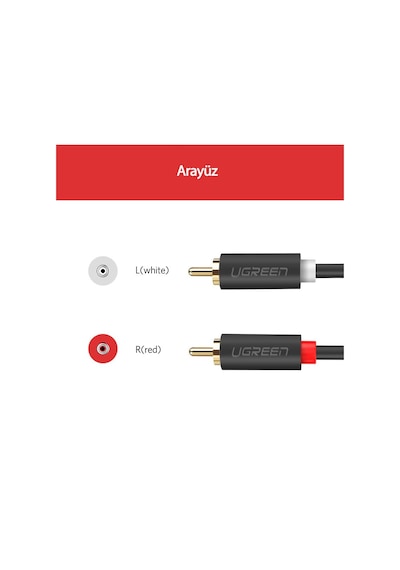 Ugreen 2Rca To 2Rca Ses Kablosu 5 Metre