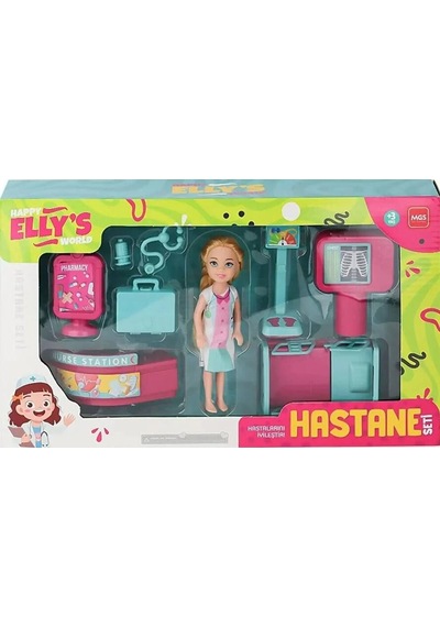 Enf-39184 Ellys World Hastane Seti Oyuncak Bebek Standart