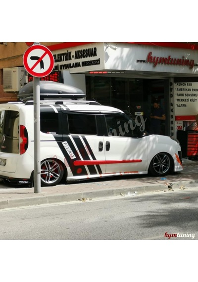 Fiat Doblo 2015 Sonrası Yan Marşpiyel Takımı - Boyasız Abs Plastik