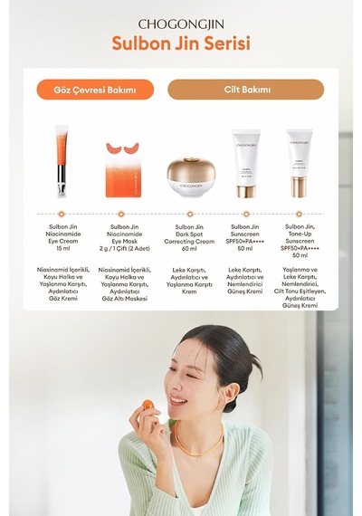 Niasinamid İçeren Aydınlatıcı Göz Altı Maskesi Chogongjın Sulbon Jin Niacinamide Eye Mask