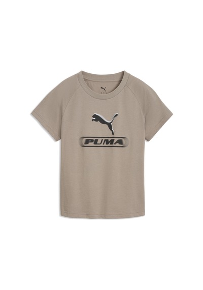Puma Sport Graphic Kadın Bej Günlük Stil T-shirt 69405181