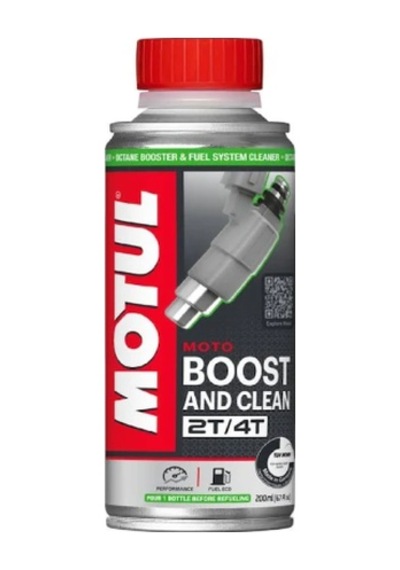 Motul Boost And Clean Moto Oktan Artirici Ve Yakit Temi̇zleyi̇ci̇ 200 ML