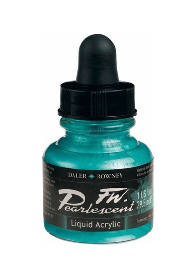 Daler Rowney Fw Pearlescent Acrylic Ink 29.5ml 124 Waterfall G.