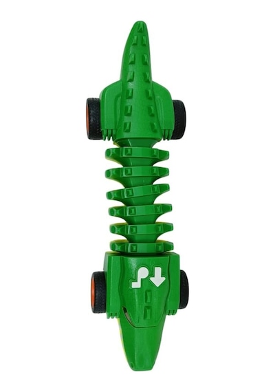 Timsah Araba - Otomatik Hareketli Sesli Işıklı 32 Cm - Yeşil Gerçekçi Timsah Siyah