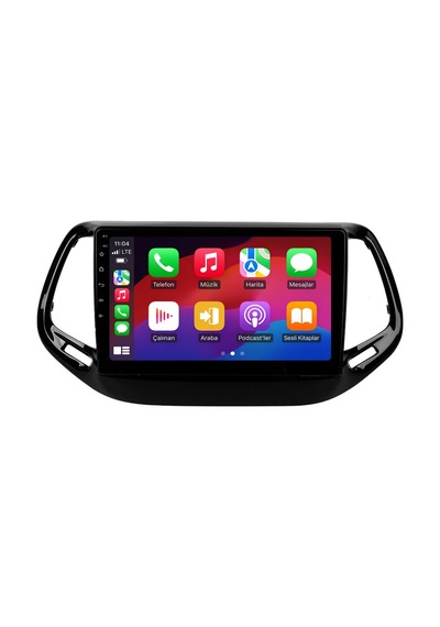 Jeep Compass Android Multimedya 2017-2020 Carplay Android Auto Navigasyon Kameralı 4gb Ram 32gb 10"
