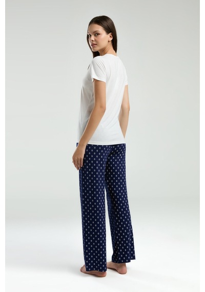 Pierre Cardin Kadın Beyaz Pijama Takımı Pc8953-s-v1 Beyaz