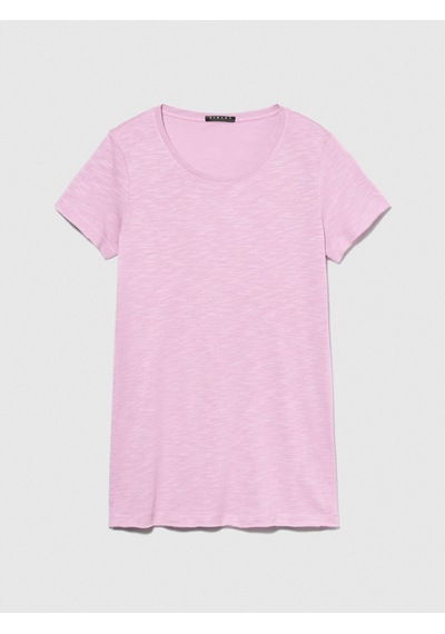 Sisley Pamuk Modal Karışımlı Bisiklet Yaka T-shirt Kadın Sarı T-shirt - 324p3tnhl103l