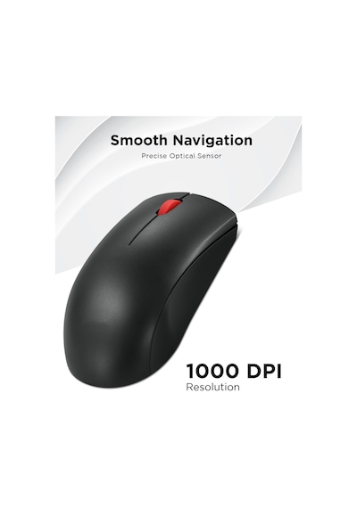 Lenovo Kablosuz Fare Wl150 - 2.4g Nano Usb-a Çok Yönlü Ergonomi