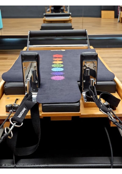 Reformer Pilates Mat ' Kaymaz' -'chakra Black' Renkli