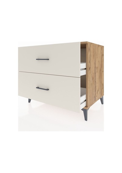 Kronos Şifonyer 2 Çekmeceli 88x59x80 Çam-aytaşı Atlas Çam