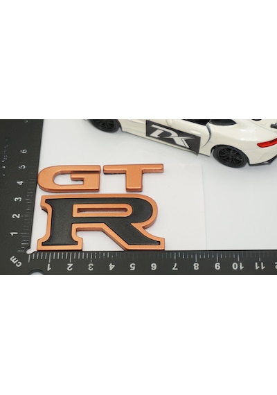 Dk Tuning Nissan Gtr Bagaj Bronz Siyah Logo Amblem Arma -