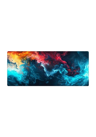 Gaming Mouse Pad 90x40 Mouse Pad Xxl Büyük Oyuncu Ofis Mause Pad Mousepad Colourful Wave, 90x40 Cm