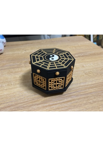 3d Baskı Oryantal Bagua Fener Tealight Mumluk Çok Parçalı Dekoratif Mum Feneri Çok Renkli