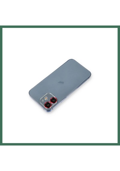 En-cag Apple Uyumlu iPhone 12 Uyumlu Metal Kamera Lens Koruma Cam - Kırmızı Bss