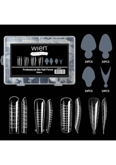 Protez Tırnak Üst Form Jel Polygel Acrygel - Akrijel Ve Polijel İçin Üst Form Şablon 288li Wn-003