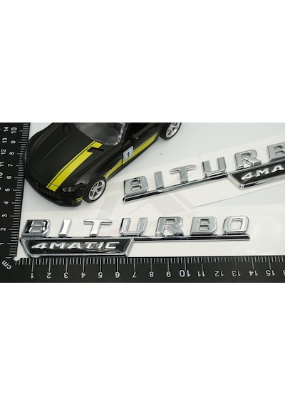 Biturbo 4Matic Çamurluk Yanı Logo Amblem