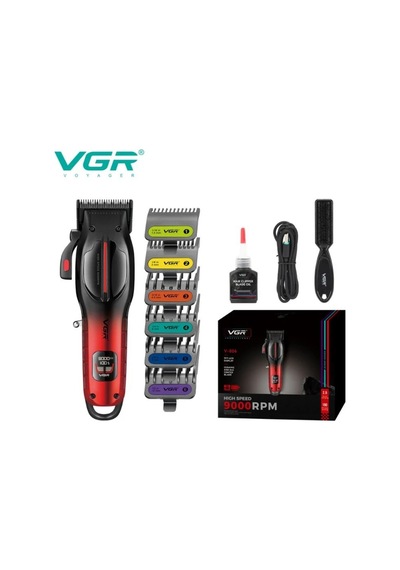 V-026 Profesyonel Saç Sakal Tıraş Makinesi Rpm Dlc Bıçak Metal Gövde Şarjlı Traş Makinesi - Sarı