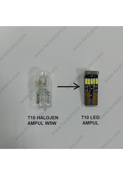Fardoktoru Ford Fiesta Led Plaka Lambası Aydınlatma Ampulü T10