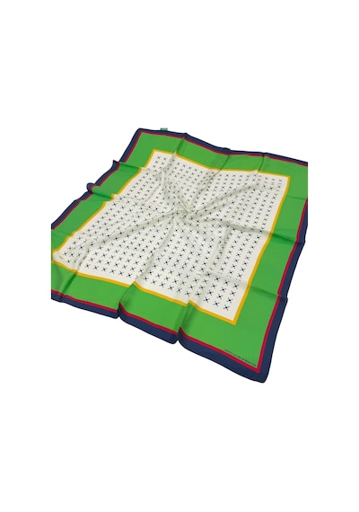 Benetton Desenli Siena Eşarp - 1001 - Açık Yeşil