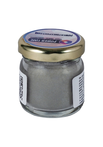Sedefli Metalik Toz Pigment Boya / Gri Gümüş / Epoksi Için