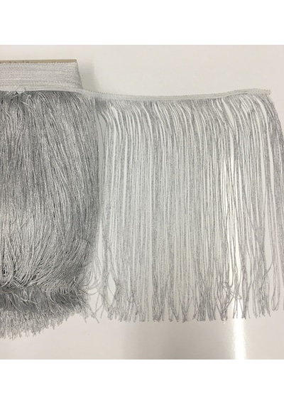 Püskül Saçak Gümüş Simli 40 Cm 1 Metre
