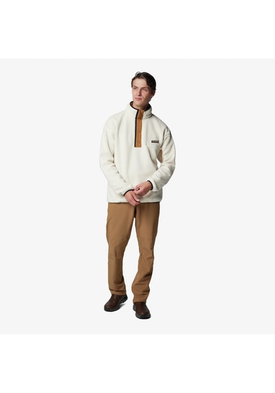 Columbia Helvetia Iı Half Snap Fleece Erkek Bej Outdoor Sweatshirt Am5780 Bej