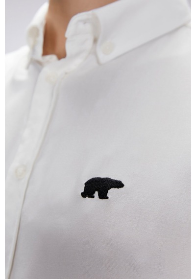 Bad Bear Fred Beyaz Erkek Gömlek Beyaz