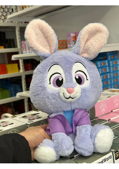 Judy Mor Peluş Tavşan Oyuncak 30 Cm Yumuşak Sevimli Tavşan Peluş Açık Bej
