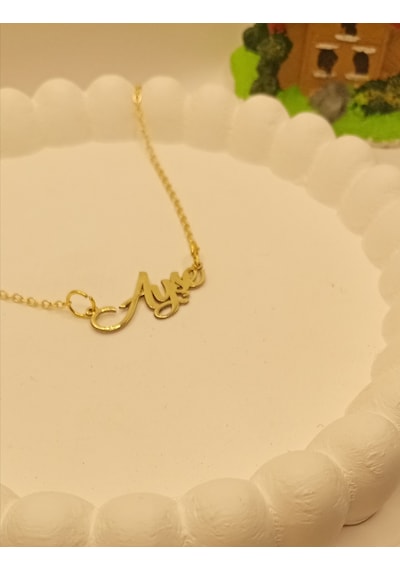 Hifa Diamond İsimli Kolye  9097132 Antik Gümüş