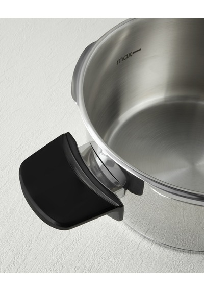 Hyperchef Paslanmaz Çelik Düdüklü Tencere Seti 4 + 6 L Siyah