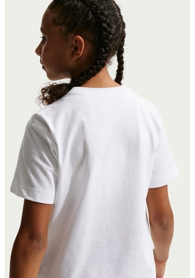 Nike Sportswear Kids Tee Box Hoops Kids Tee Grafik Baskılı Çocuk Tişört Beyaz