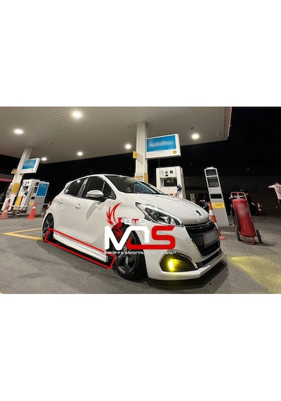 Peugeot 208 Marşpiyel Sağ Sol Takım Fiberglass Boyasız