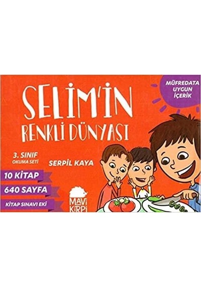 Selimin Renkli Dünyası 3.Sınıf Okuma Seti 10 Kitap - Mavi Kirpi Y