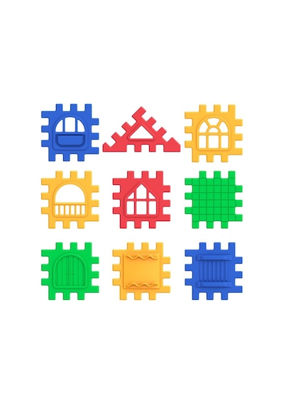 Puzzle City 3d Yapı Ve Tasarım Blokları 64  Parça